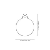 MyFamily - Shine Saint Tropez Black Glitter Circle ID Tag